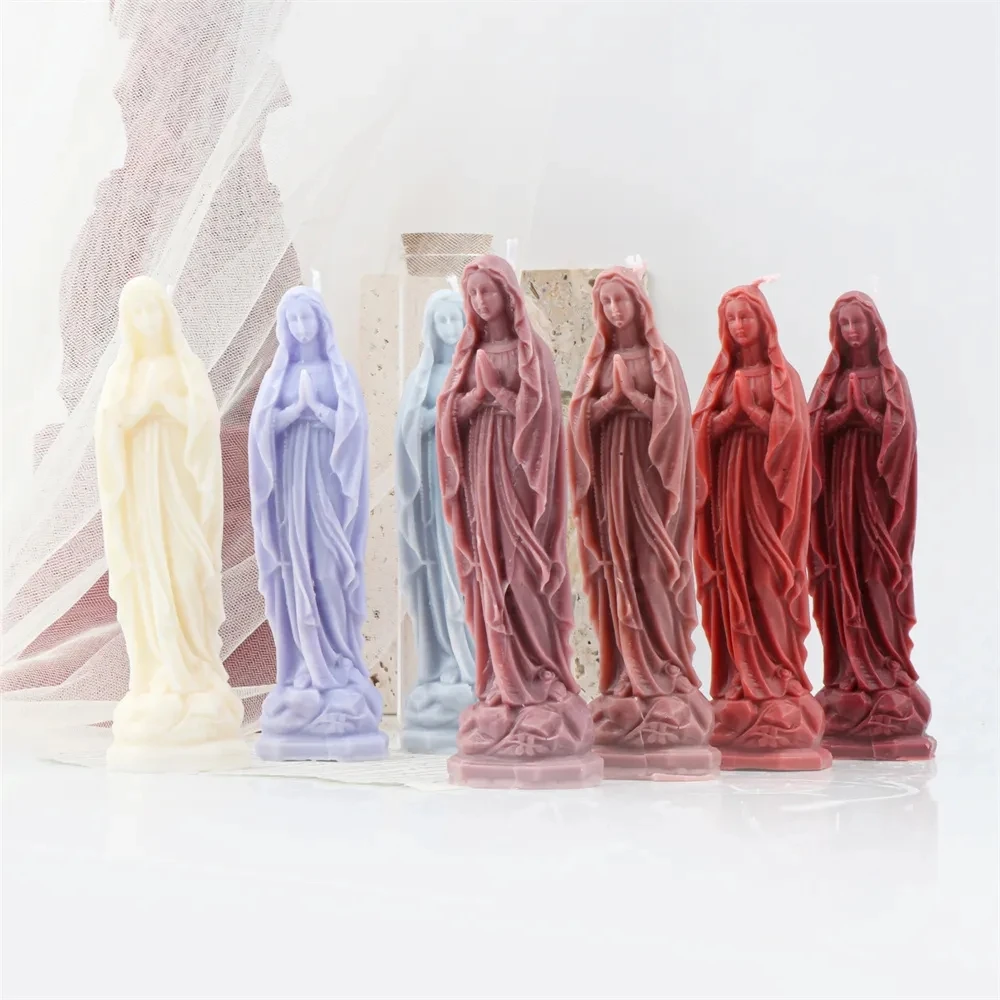 Силиконовые формы для свечей сделай сам с Иисусом и богородицей Набор творчества