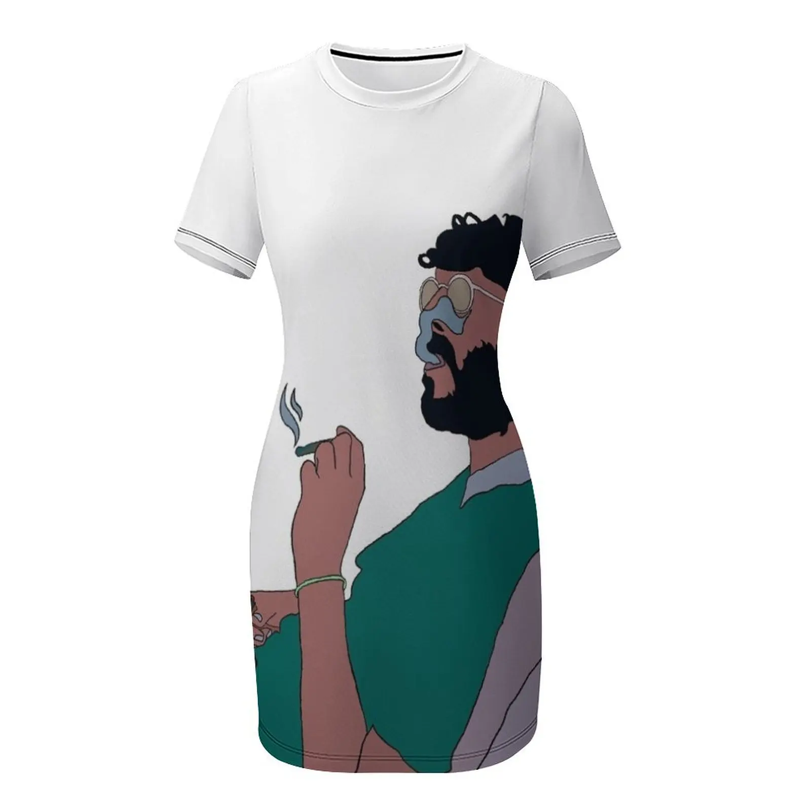 Lil Dicky платье из полиэстера и спандекса