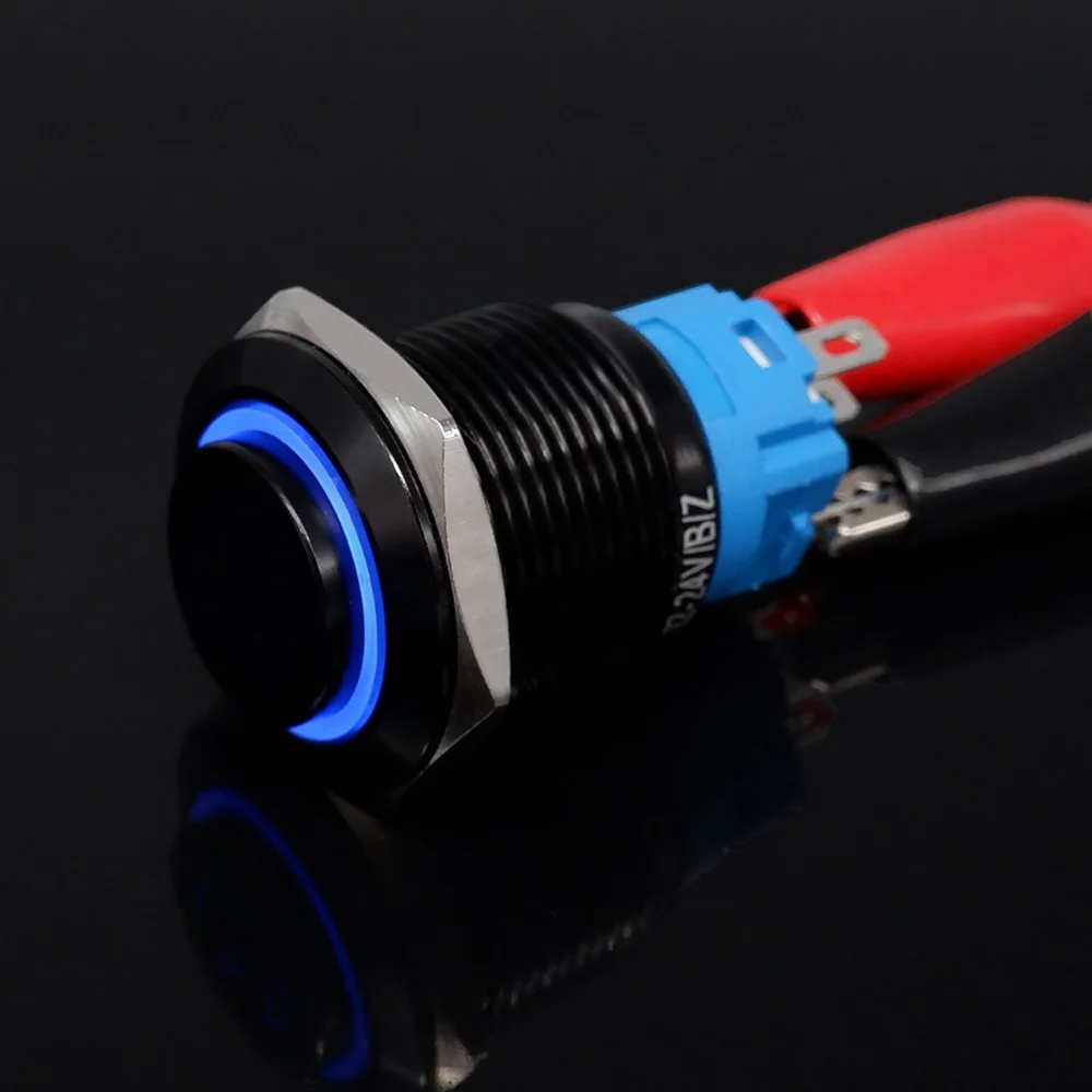 

Кнопочный переключатель PRONCH черный 16/19/22 мм