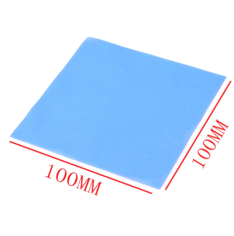 

New GPU CPU Heatsink Cooling Thermal Conductive Silicone Pad Blue 100*100*0.5mm