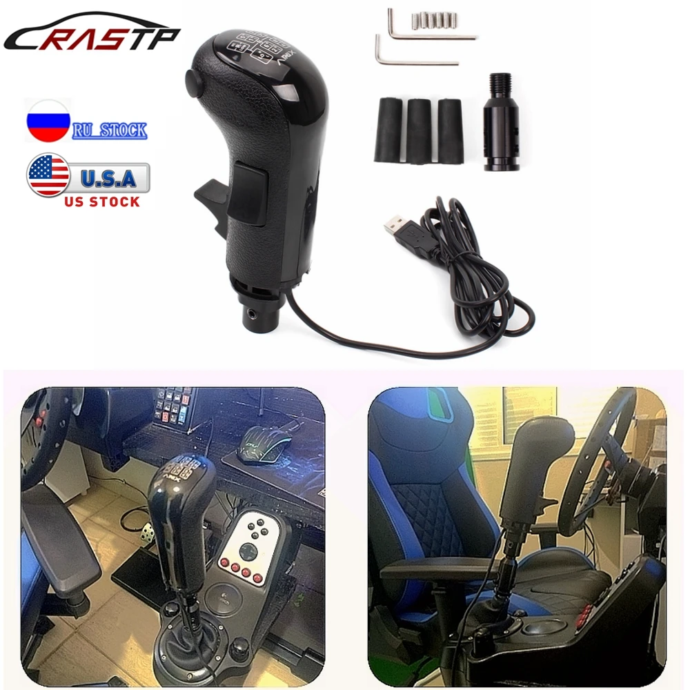 USB High Low Gear Simulator Shifter Knob For Logitech G923 G29 G27 G25 TH8A USB Gearshift Knob For ATS ETS2 PC Game HB043