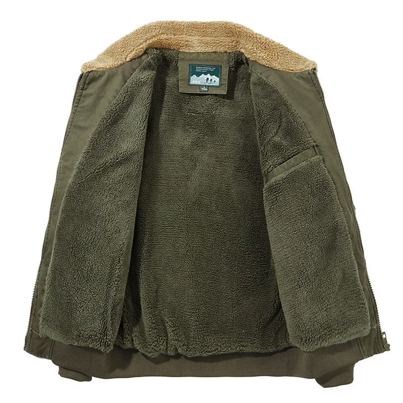 Мужские куртки-бомберы флисовые теплые зимние пальто новые мужские повседневные