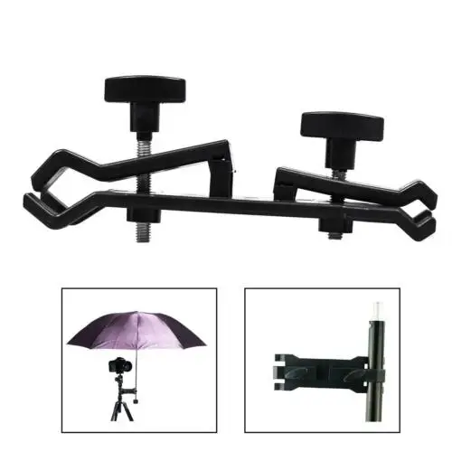 

Umbrella Holder Clamp Camera Tripod Clip Bracket Photography Lighting Stand UK