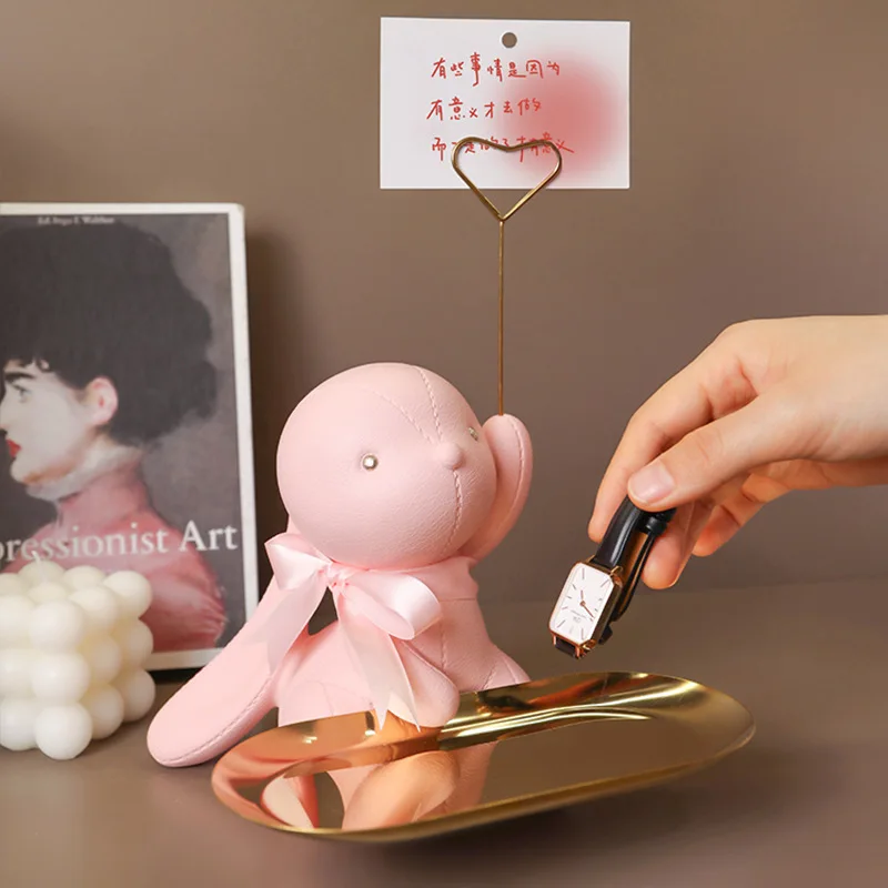 

Nordic Ins Resin Entry Door Rabbit Key Storage Ornaments Home Living Room Desktop Tray Decorative Housewarming New Home Gifts