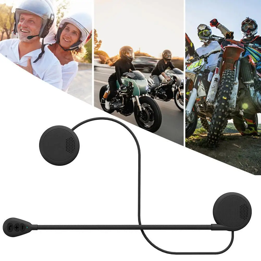

Bluetooth 5.0 Moto Helmet Earphone Wireless Handsfree Call Kit Stereo Motorcycle Headset Anti-interference MP3 Music Player