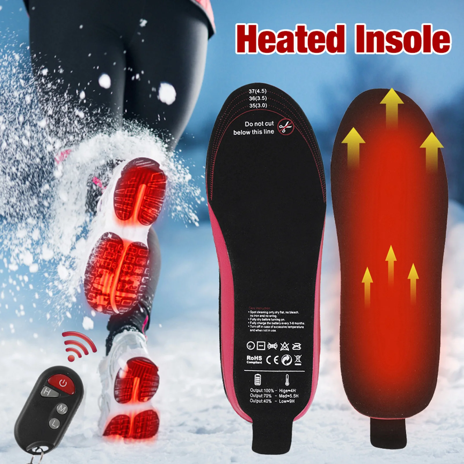 

Electric Heating Insole Rechargeable Remote Control Foot Warmer