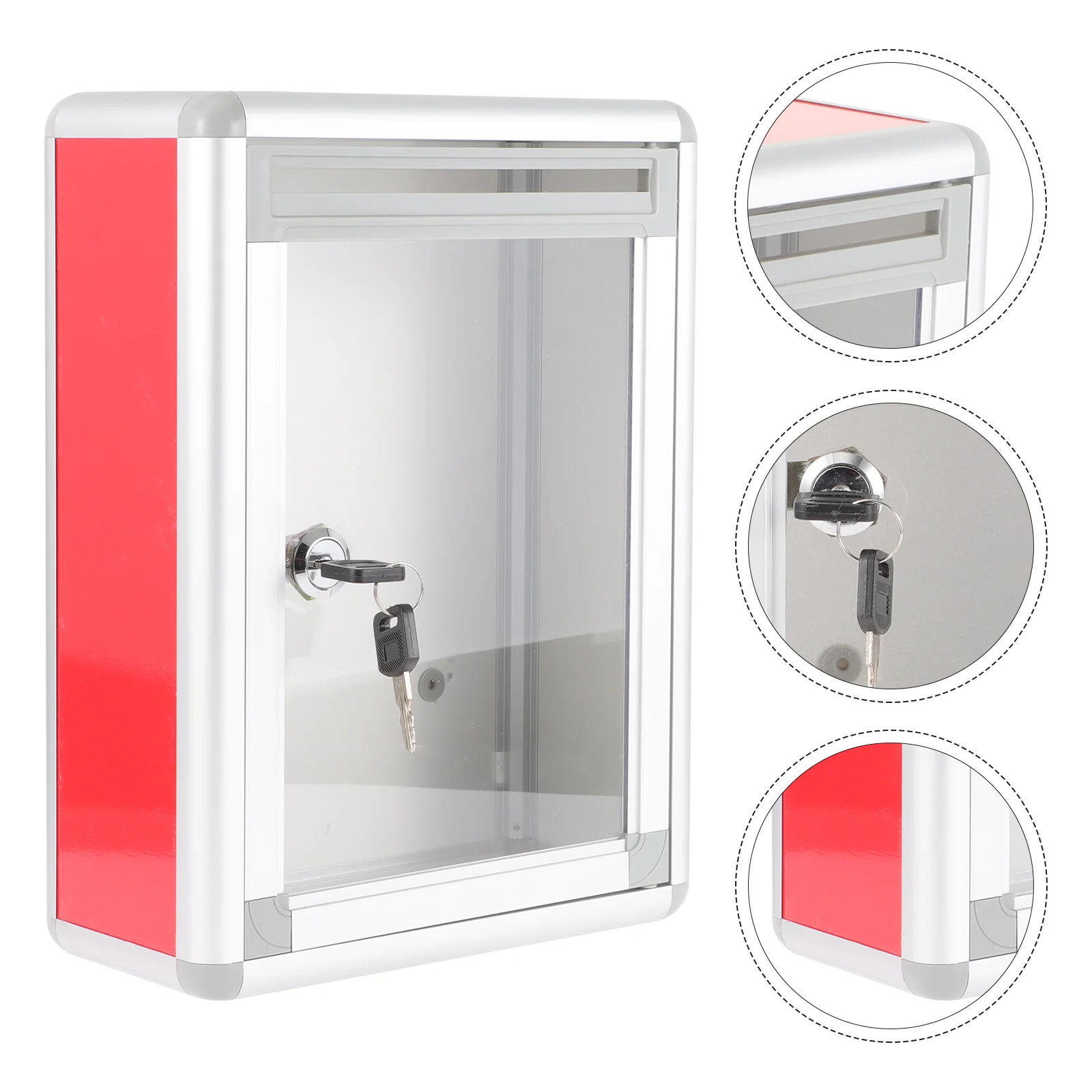 

Suggestion Box Complaint School Mailbox Outdoor Container Wall Hanging Aluminum Alloy Office Wall-mount Mailboxes