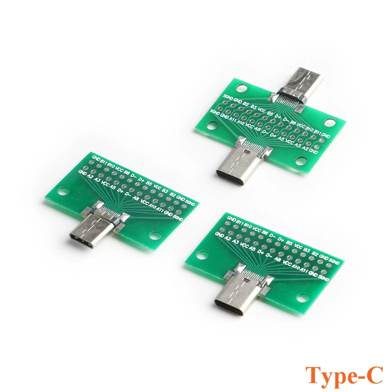 

USB 3.1 Connector Type-C Adapter Plate PCB Board Female Male Head Convertor 2*13P to 2.54MM Transfer Test PCB USB3.1 Module