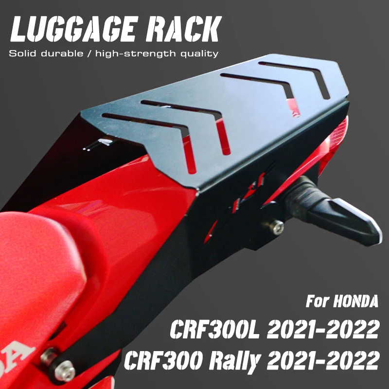 Enlarge MKLIGHTECH For HONDA CRF300L CRF300 L Rally 2021 2022 Rear Carrier Luggage Rack Tailbox Fixer Holder Cargo Bracket Tailrack Kit