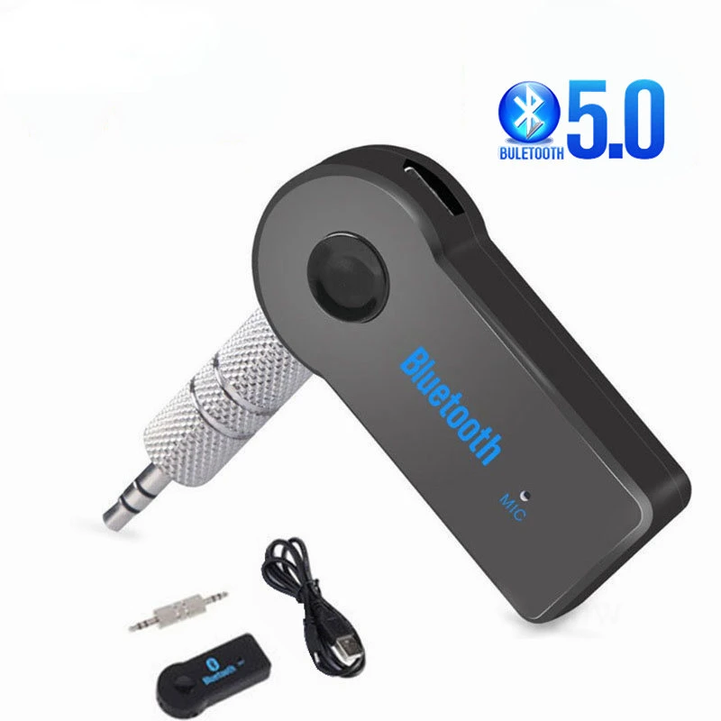 

2 in 1 Wireless Bluetooth 5.0 Receiver Transmitter Adapter 3.5mm Jack For Car Music Audio Aux A2dp Headphone Reciever Handsfree