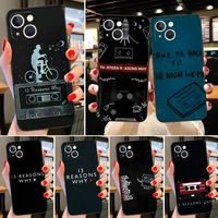 13 reasons why phone case funda for iphone 13pro 12 11 pro max xr x xs mini pro max for 6 6s 8 7 plus design cover