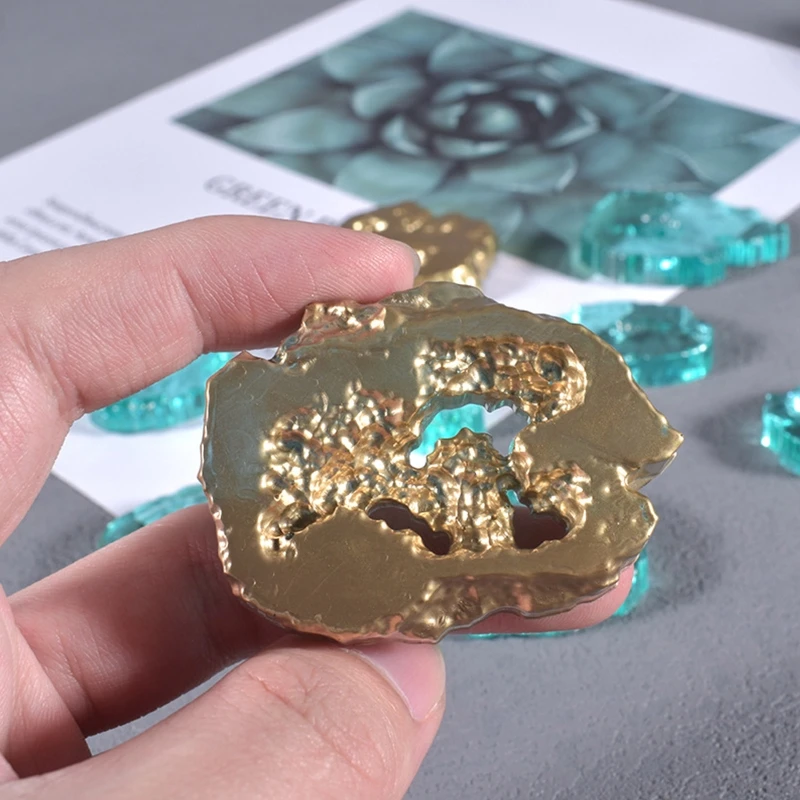 

Irregular Crystal Stone Ornaments UV Crystal Epoxy Mold Necklace Earrings Pendant Resin Silicone Mould DIY Crafts Mold