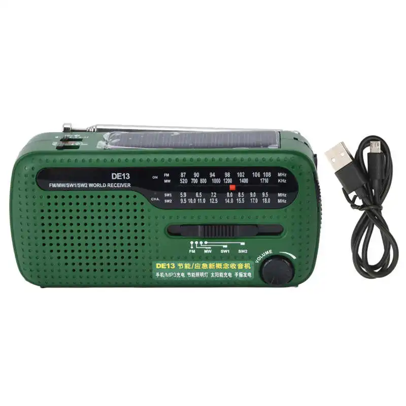 

Gereedschap FGDEYUHJU FM Radio High Sensitivity MW SW Good Sound Quality Alarm Function Small Radio Rechargeable for Home