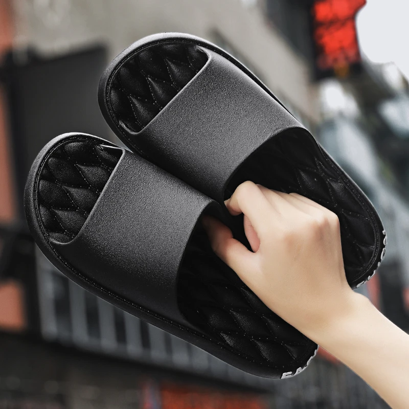 

Original Men's Slippers Brand Slippers Casual Sandals Anti-slip Platform Shoes Summer Lightweight Sandals Breathable Beach Shoes