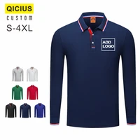 custom printing lape blusas men tops plus size 4xl autumn polo shirt long sleeve casual male shirts camisas de polo chemises