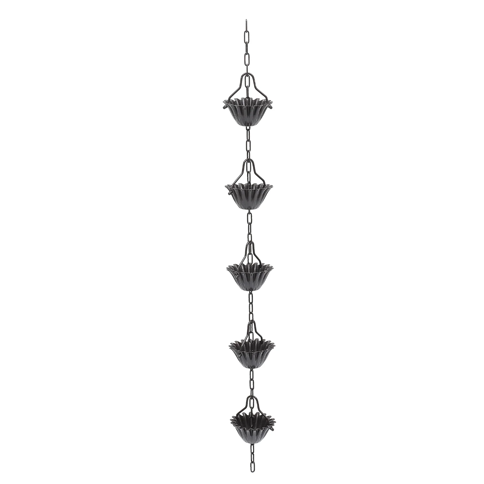 

Rain Chain Decorative Chimes Cups Garden Catcher Metal Replacement Chains For Gutter Aluminum Alloy