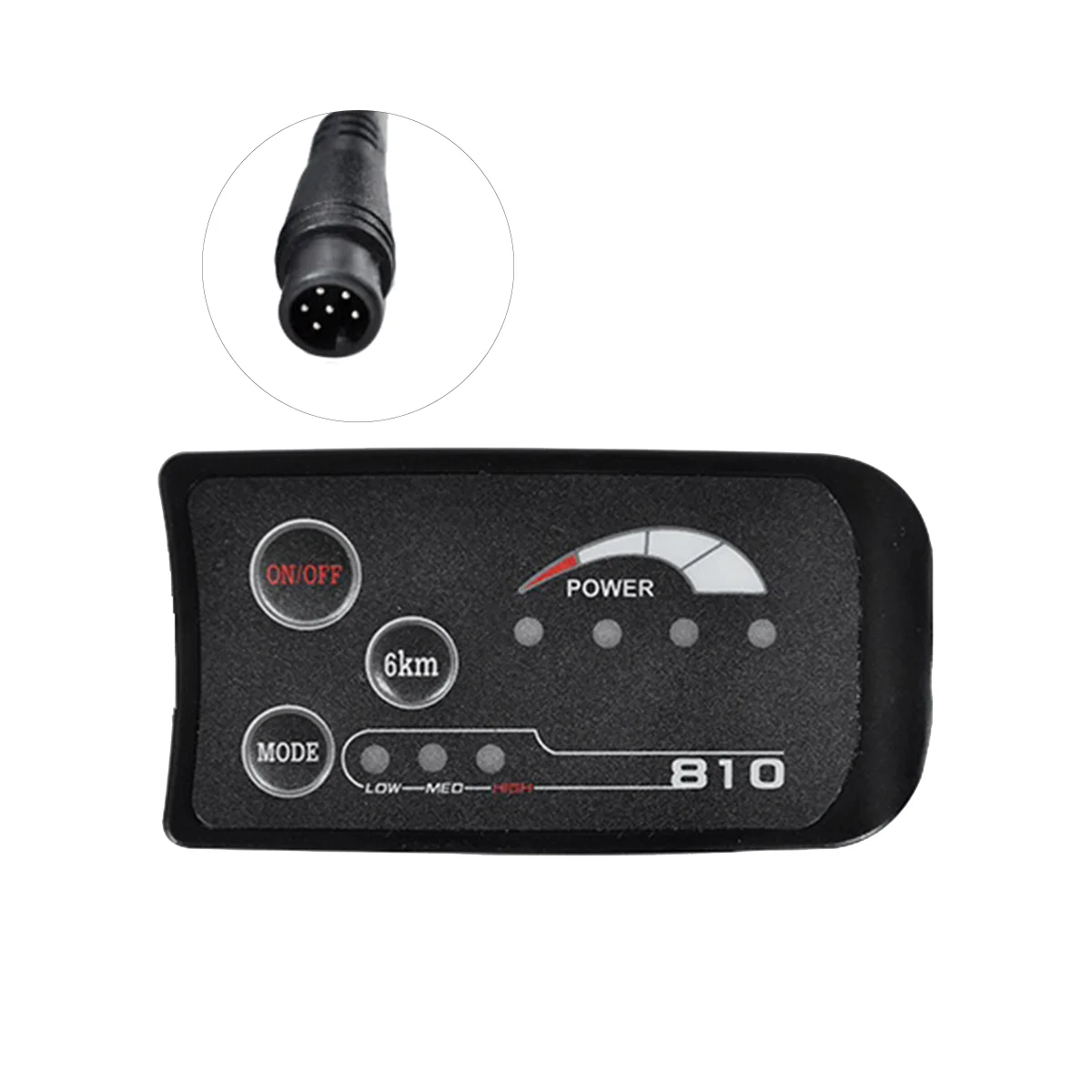 

6PIN 48V S810 E-Bike LED Display Meter IP65 UART for Electric Bicycle Electric Bike Meter