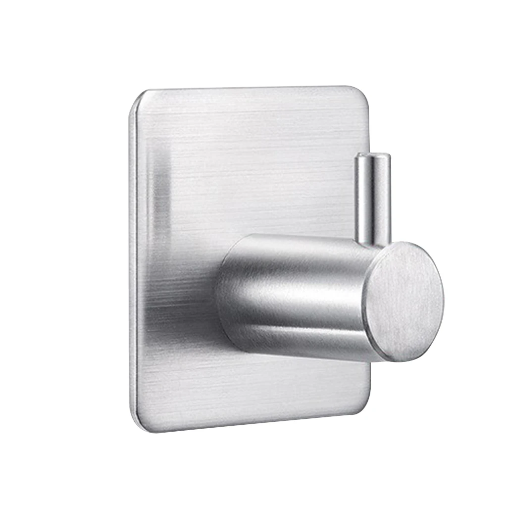 

Strong Viscose Coat Hook Stainless Steel Bathroom Towel Hanger Non-drilling Kitchen Hanging Hook 14 /16mm