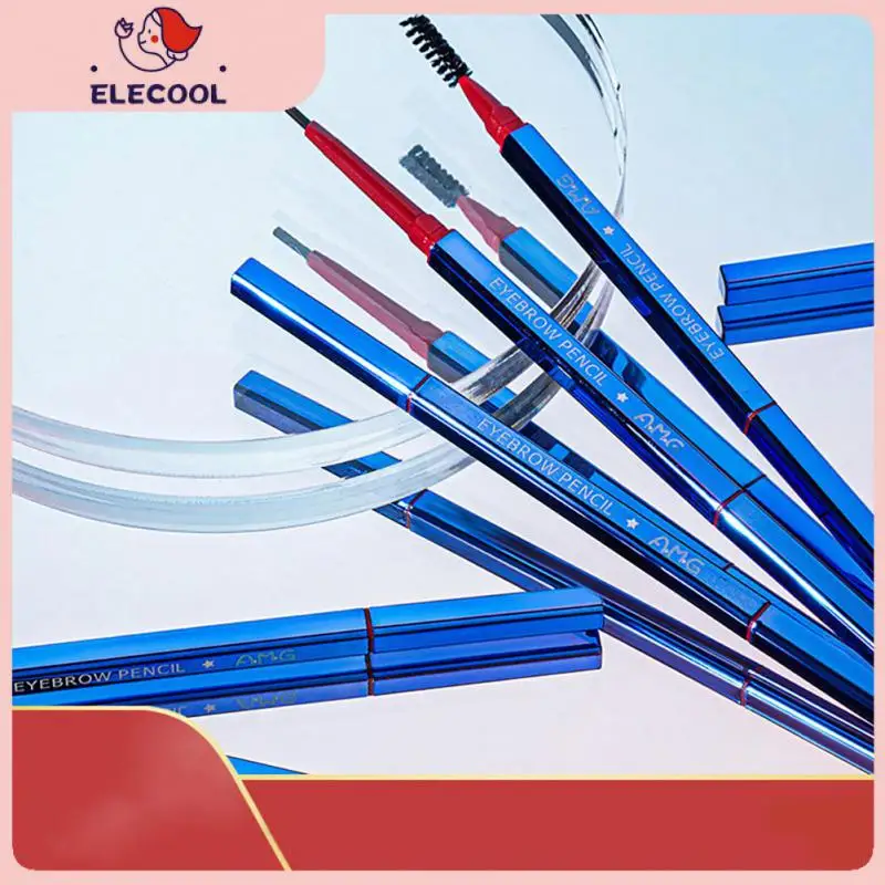 

Blue Eyebrow Pencil Waterproof Eyebrow Makeup Triangle Eyebrow Pen Dark Brow Pen With Eyebrow Brush 4 Colors Drop Shipping 1 Pcs