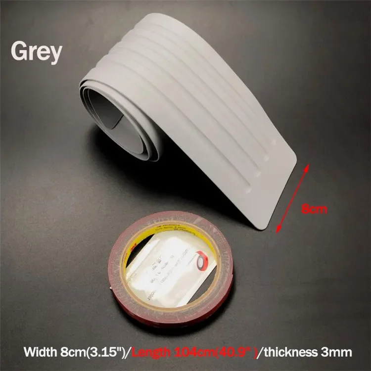 

Задний бампер багажника автомобиля, универсальный автомобильный черный порог заднего бампера, автомобильный черный задний бампер, защитная пластина на порог, резиновая крышка