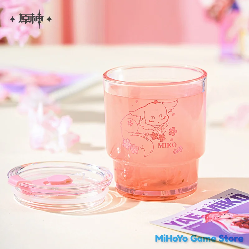 [Подлинный] MiHoYo стакан для воды официальная игра Genshin Impact Yae Miko стекло Doujin Cute