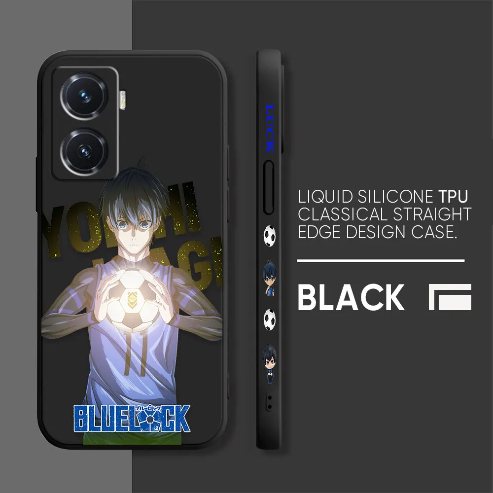 Anime B-BLUE LOCK Phone Case For VIVO Y55S Y31 Y33S Y55 Y35 Y51S Y52S Y53S Y66 Y73S Y77 5G Y85 Y93 Colour Case Funda Shell Capa