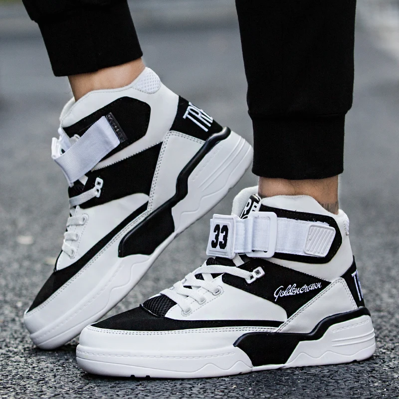 

New Sneakers Men Brand Trend Running Shoes Men High Quality Sports Outdoor High Top Lace-up Jogging Shoes Zapatillas Hombre