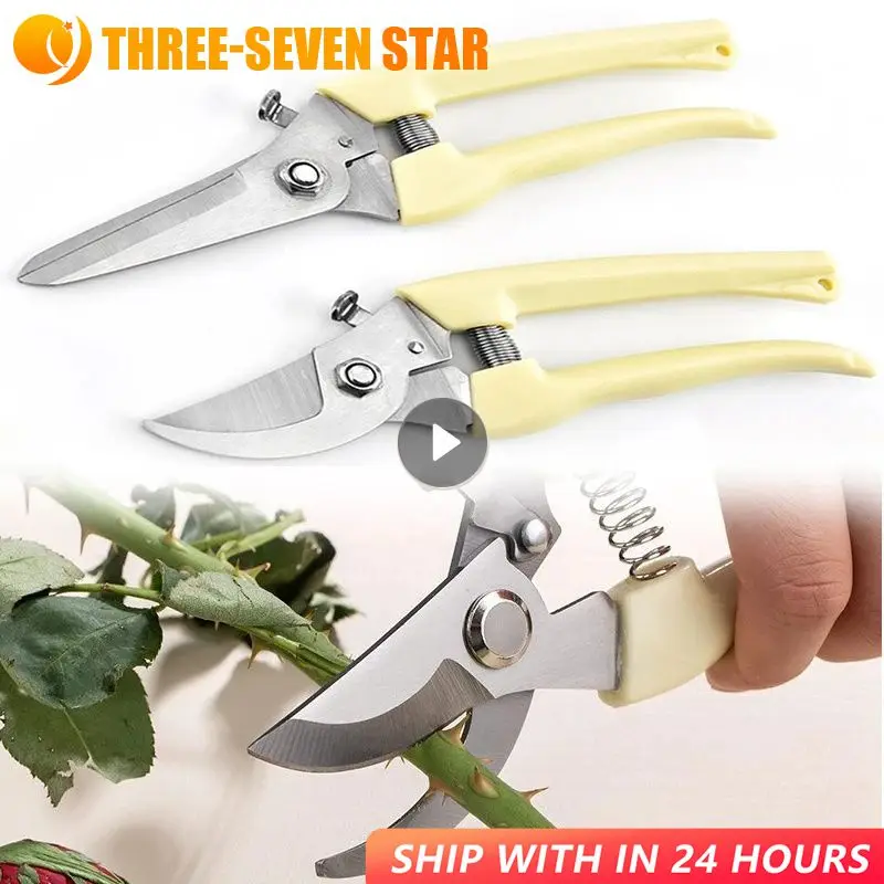 

Pruning Garden Scissors Stainless Steel Gardening Multifunctional Fruit Cutting Professional Garden Trimmer Orchard Hand Tools