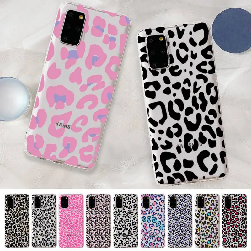 

FHNBLJ Fashion Leopard Phone Case For Samsung A 10 20 30 50s 70 51 52 71 4g 12 31 21 31 S 20 21 plus Ultra