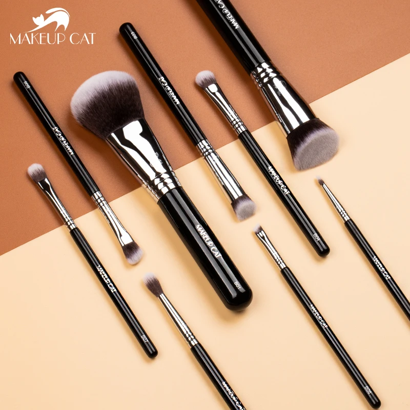 Косметическая Кисть для макияжа Cat-9 шт. синтетических искусственных