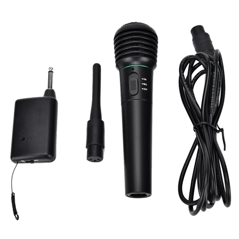 

AYHF-проводной и беспроводной 2-в-1 Ручной микрофон, система приемника, однонаправленная для выступлений, встреч, караоке, представлений