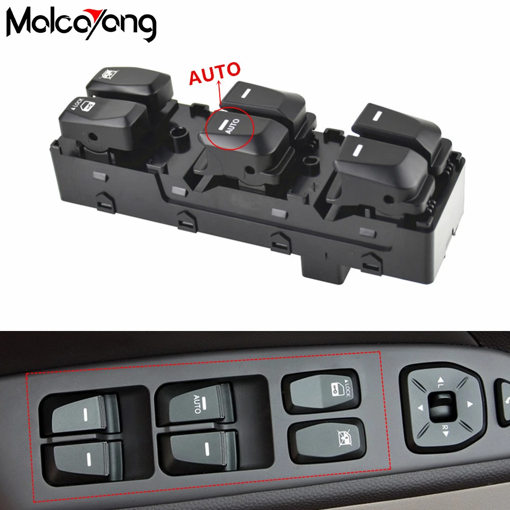 

Car Driver Side Electric Power Master Window Lifter Switch Regulator Button For Hyundai IX35 2010-2015 93570-2Z000 935702Z000