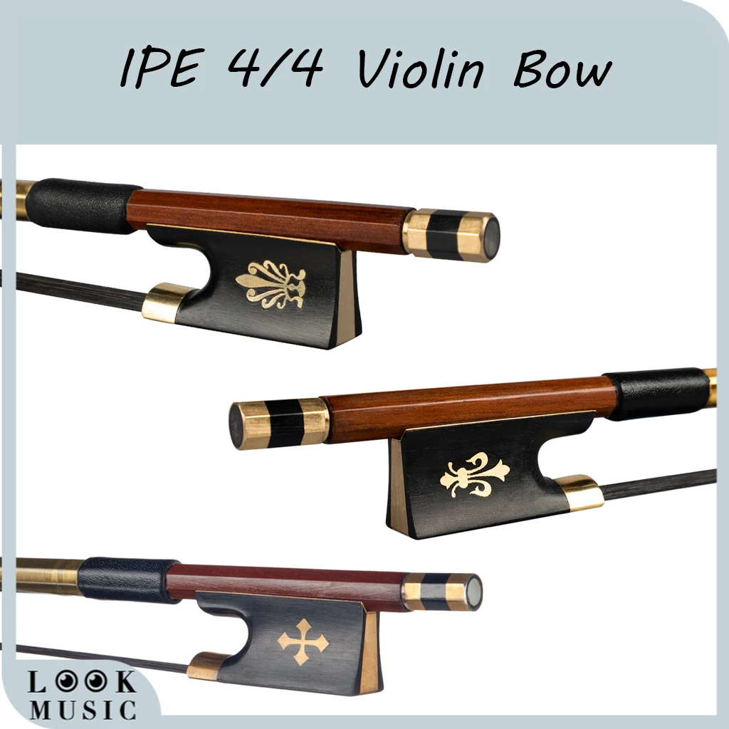 

LOOK MUSIC IPE Violin Bow 4/4 Violin Bow Advance Violin Bow Black Horse Hair Violin Parts