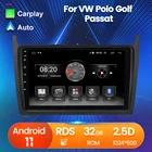 Автомобильный мультимедийный плеер на платформе Android 11, GPS, радио, для VW Volkswagen Polo, Sedan, Passat, Golf 2008-2015, SWC, Carplay, Wi-Fi, Mirror Link