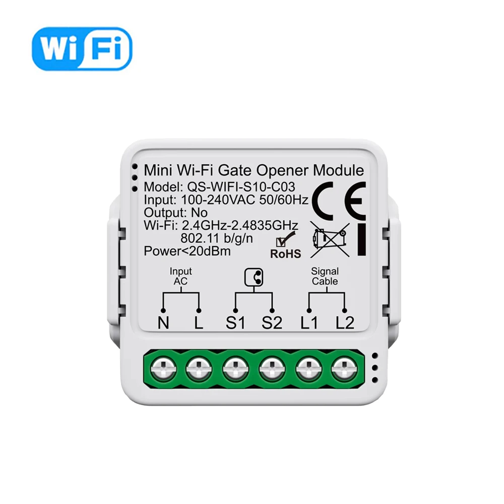 

Tuya WiFi/Zigbee Mini Smart модуль контроллера открывания гаражных ворот приложение удаленное голосовое управление работает с Alexa Google Assistant Alice