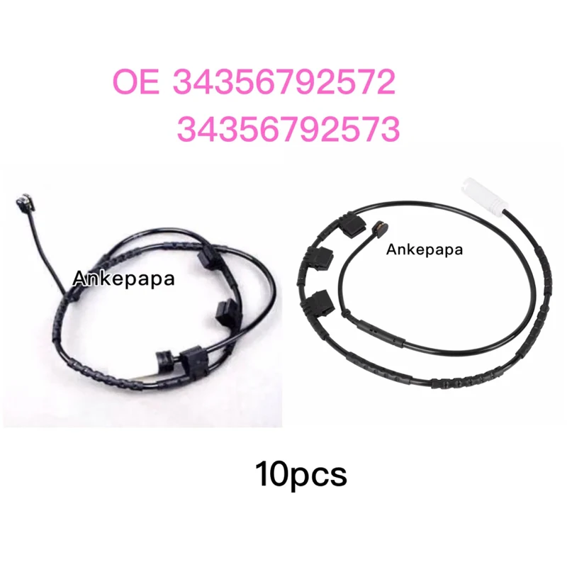 

10pcs OE 34356792572 + 34356792573 Front + Rear Axle Brake Pad Wear Sensor For MINI R55 R56 R57 R58 R59 Brake Induction Wire