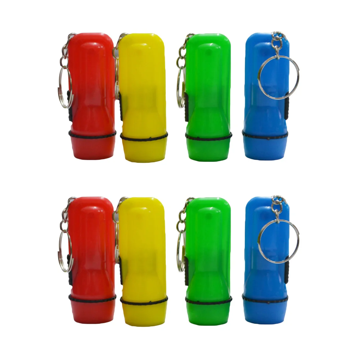 

48 pcs Mini Creative Portable LED Powerful Flashlight Keyring Torch Keychain (Mixed Color)