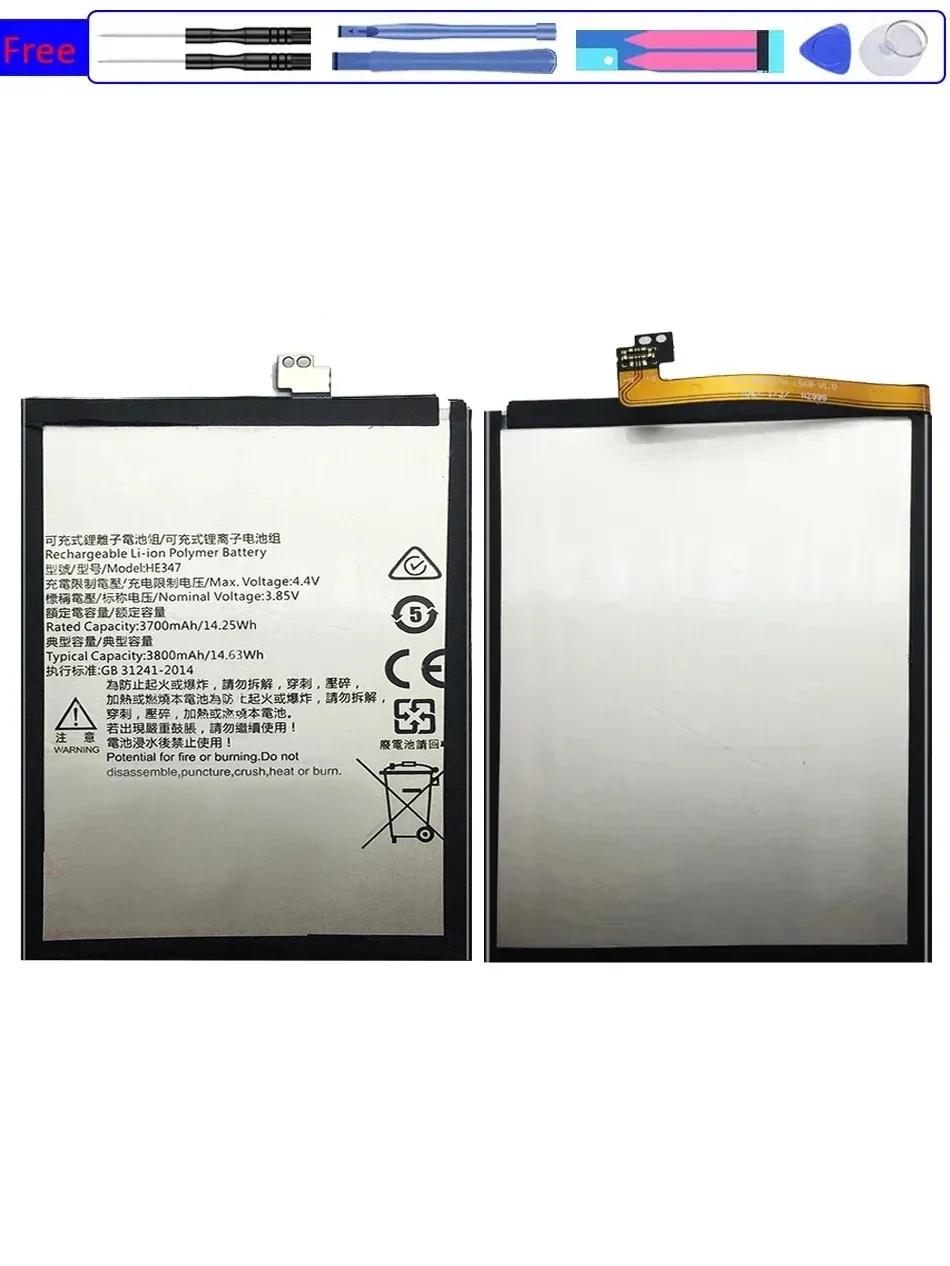 Battery For Nokia BN-02 BN-01 BV-5S BL-4J HE347 Plus 7 7.1 TA-1062 XL 4G RM-1061 X 1045 X2 X+ X2DS 1013 C6 C6-00 Lumia 620