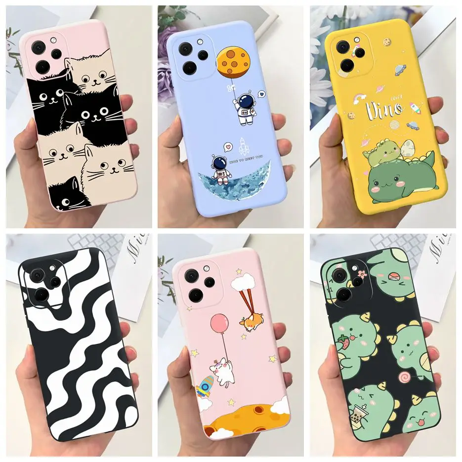 Чехол для Huawei Nova Y61 задняя крышка с рисунком динозавра мягкий силиконовый чехол