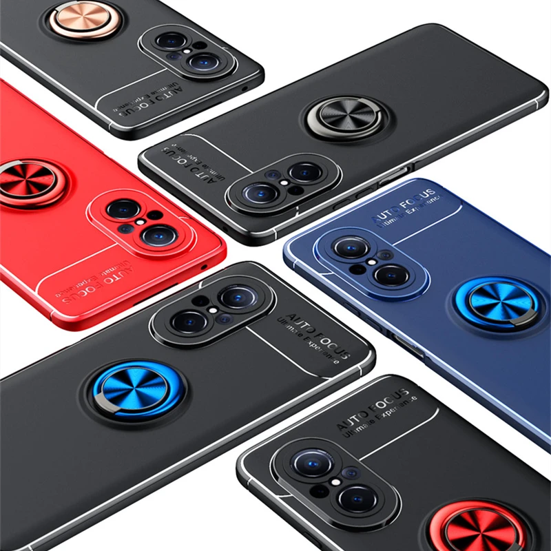For Huawei Nova 9 SE Case Cover For Huawei Nova 9 SE Capas TPU Shockproof Ring Magnetic Holder For Cover Huawei Nova 9 SE Fundas