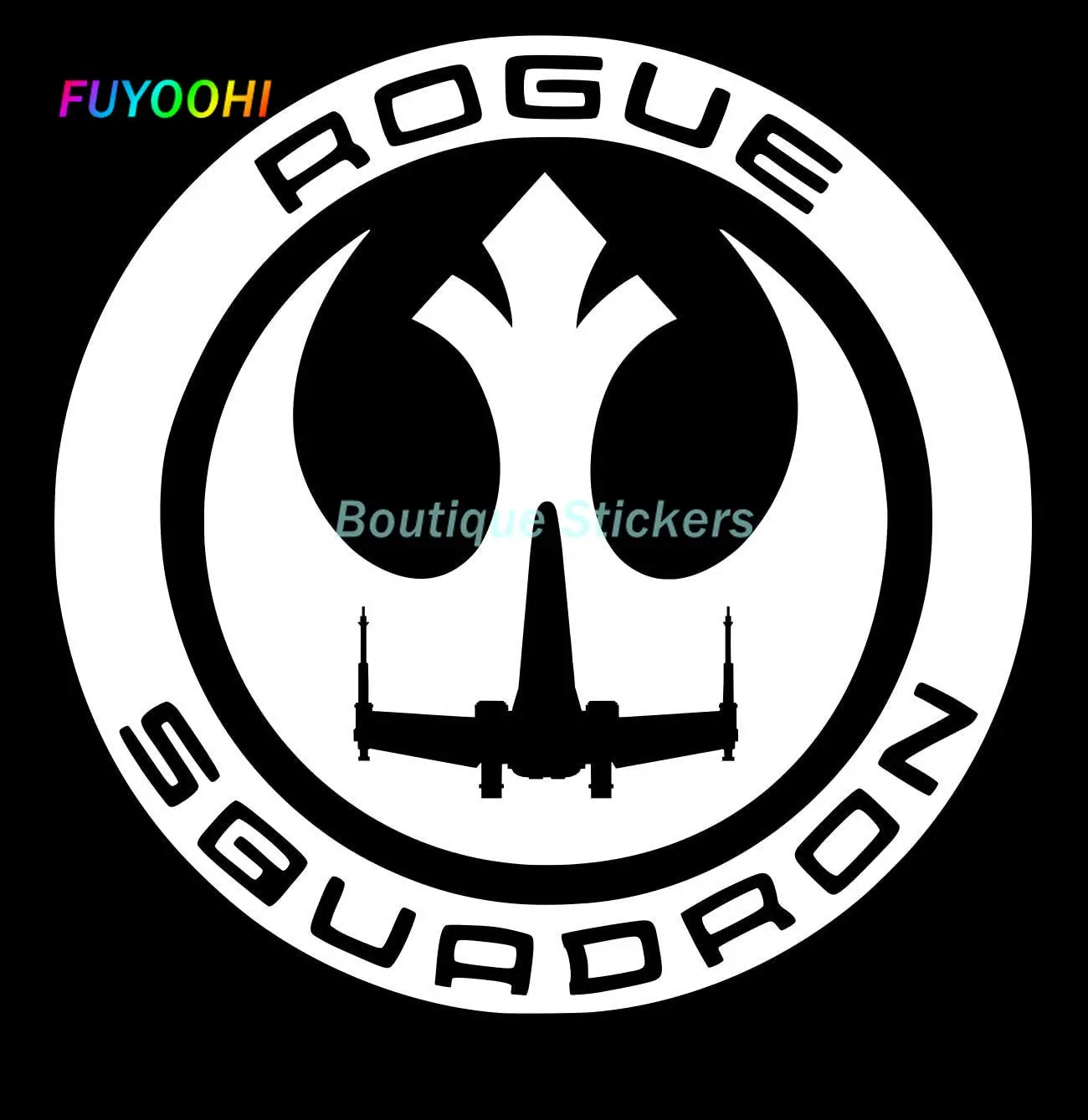 

FUYOOHI Exterior/Protection Boutique Stickers UR Impressions Rogue One Squadron Vinyl Decals for Cars Trucks SUV Walls Windows