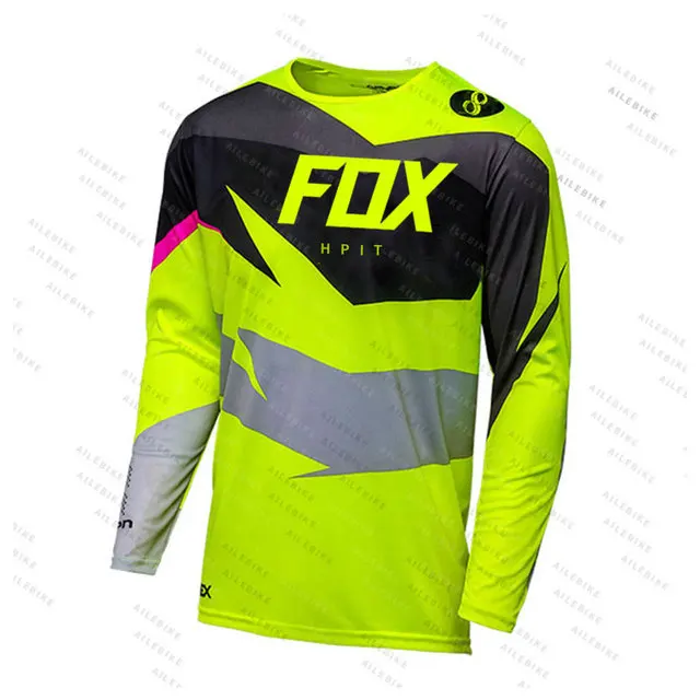 

2021 Hpit Fox Camouflage Motocross Jersey MTB Off Road Mountain Bike Downhill Jersey MX BMX Cycling Jersey Enduro Sweatshirt
