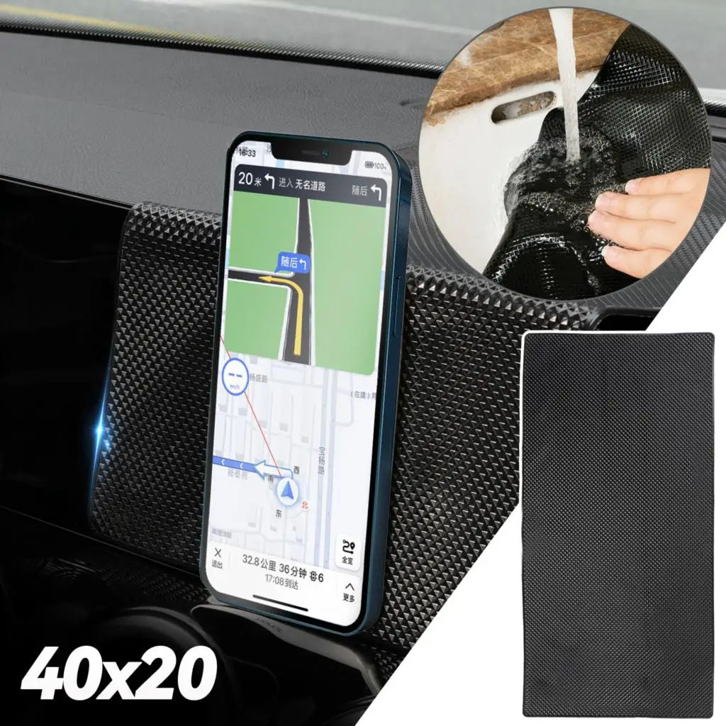 

Car Gadget Styling Sticky Pad Phone Holder Magic Dashboard PU Anti Non Slip Skid Mat Auto Accessories Trunk Dash GPS Coins Keys