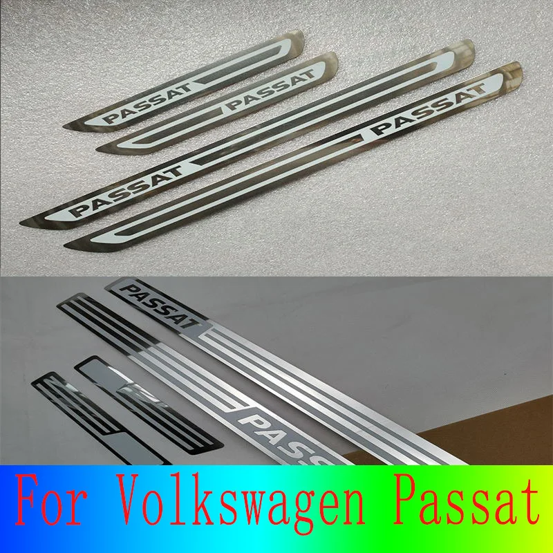 High-quality Stainless Steel Car Door Sills Scuff Plates Step Exterior Parts Decoration Accessories For VW Volkswagen Passat