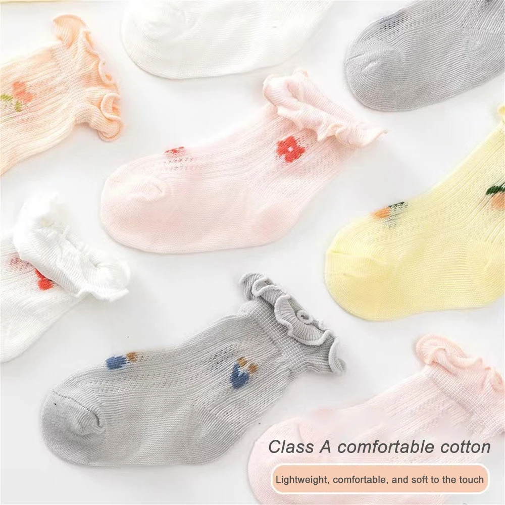 

Treasure Socks Summer Newborn Baby Socks Summer Thin Baby Socks Girls Medium Tube Socks Socks Childrens Socks Thin Baby Socks