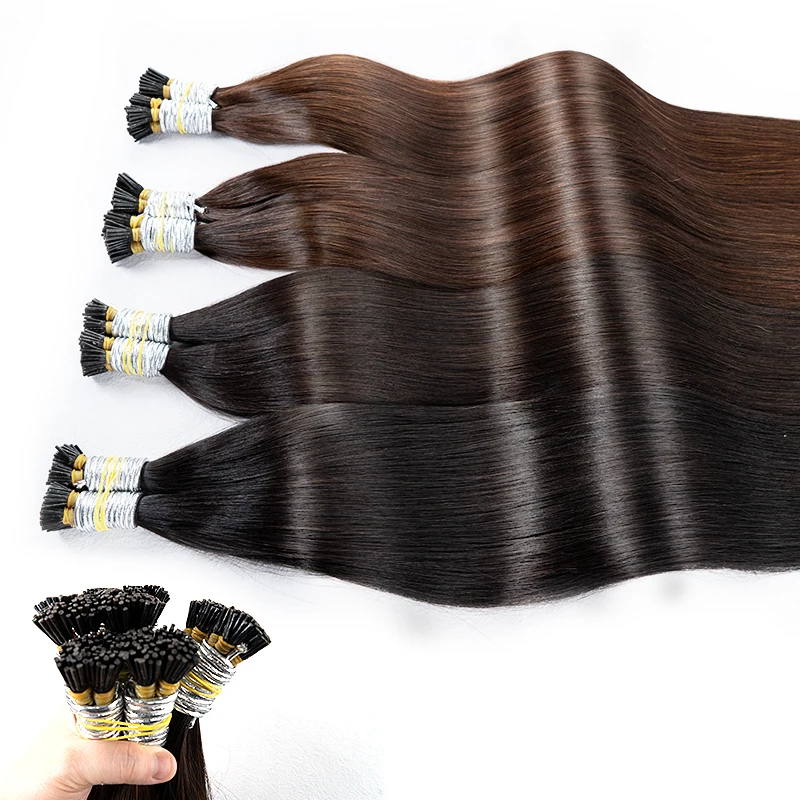 I Tips Virgin Hair Extensions 613 For Black Women Bulk Hair I Tip Natural Hair Extensions 100% Remy Straight Natural Fusion