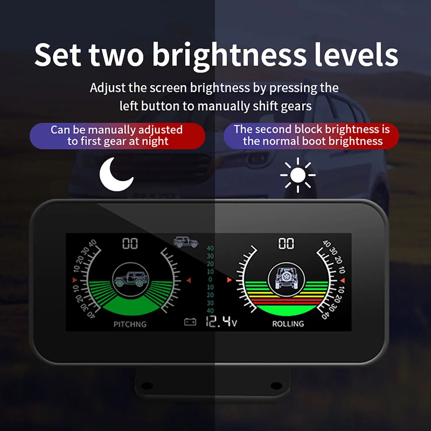 Умный Цифровой Наклонный угломер для Toyota Fortuner 2016 + Auto HUD Off Road GPS