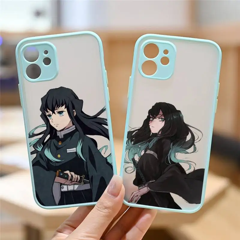 

Tokitou Muichirou demon slayer anime Phone Case matte transparent For iphone 7 8 11 12 13 plus mini x xs xr pro max cover