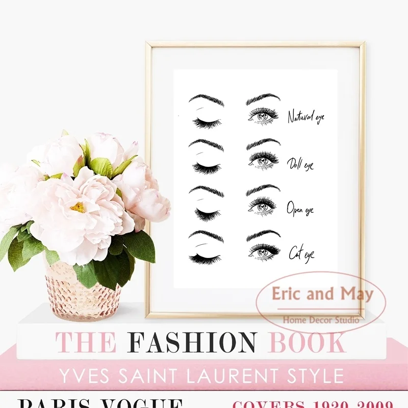 

Lash Extensions Technician Guide Canvas Painting Makeup Posters And Prints Wall Art Picture Eyelash Business Home Decorative