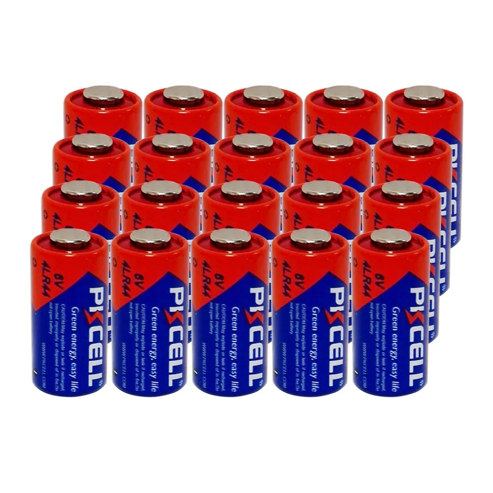20Pcs/lot PKCELL Battery 6V 4LR44  L1325 PX28A 476A A544 28A Alkaline Battery Batteries Bateria